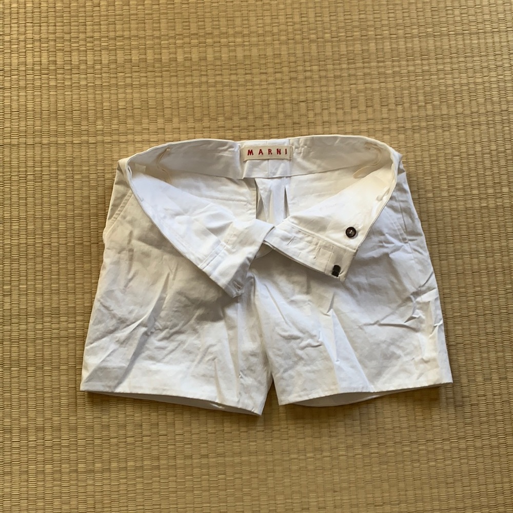 Marni white cotton shorts size 40 Italy